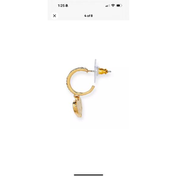 BaubleBar Earrings 'Pink Yes Way Rose' Crystal 2 Pairs SugarFix NWT Champagne‎ - Picture 2 of 4